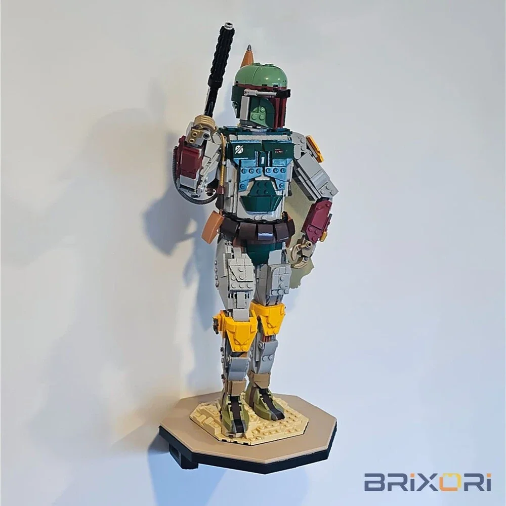 Wall Mount Display for LEGO Boba Fett - 76455 - Anchors and Screws Included